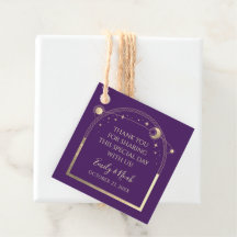 Número da Mesa de Casamento Celestial Roxo Dourado
