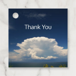 Etiquetas Para Lembrancinhas Nuvem de Puffy Branca