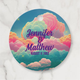 Etiquetas Para Lembrancinhas Nuvens Divertidas de Algodão Doce Pastel