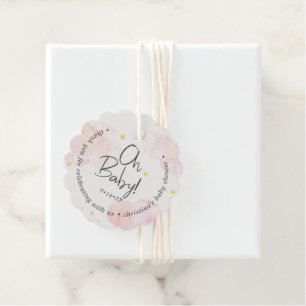 Etiquetas Para Lembrancinhas Nuvens Rosa Bebidas Oh Bebê Obrigado