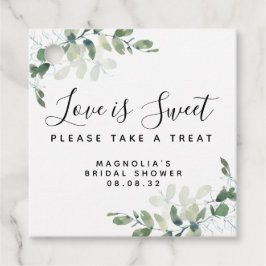 Etiquetas Para Lembrancinhas O Amor é Doce Chá de Bebê da Eucalipto para Noivas