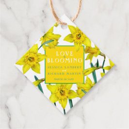 Etiquetas Para Lembrancinhas O amor é um casamento de primavera amarelo floresc