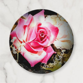 Etiquetas Para Lembrancinhas O Amor está em Flor Rosa Casamento