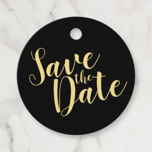 Etiquetas Para Lembrancinhas O casamento preto e Dourado do script moderno salv