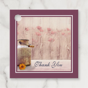 Etiquetas Para Lembrancinhas O leite rústico pode estilo country no obrigado d