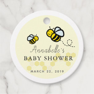 Etiquetas Para Lembrancinhas O mel/Bumble abelhas & obrigado do chá de fraldas