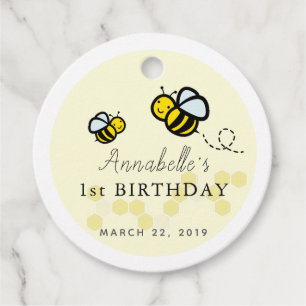 Etiquetas Para Lembrancinhas O mel/Bumble obrigado do primeiro aniversario das