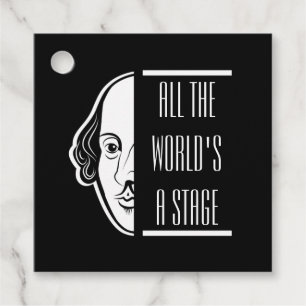Etiquetas Para Lembrancinhas O mundo inteiro, um Palco Shakespeare, cita Thespi