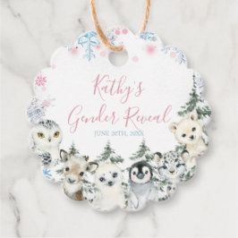 Etiquetas Para Lembrancinhas O Sexo Animal De Inverno Revela Ele Ou Ela Neves F