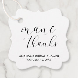 Etiquetas Para Lembrancinhas Obrigada Tipografia Preto e Branco Chuveiro de Noi