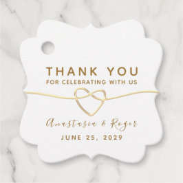 Etiquetas Para Lembrancinhas Obrigado, Casamento Dourado Elegante