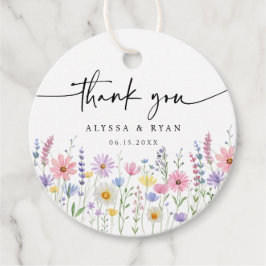 Etiquetas Para Lembrancinhas Obrigado Casamento Prado de Flores Silvestres Deli
