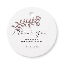 Obrigado Chá de panela Aniversário Branco Simplesm