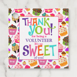 Etiquetas Para Lembrancinhas Obrigado, Cupcake Voluntário