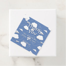 Etiquetas Para Lembrancinhas obrigado de aniversário de aviões de papel dobrado