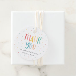 Etiquetas Para Lembrancinhas Obrigado de aniversário você favorece o presente