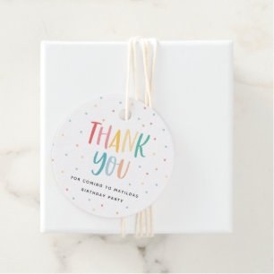 Etiquetas Para Lembrancinhas Obrigado de aniversário você favorece o presente