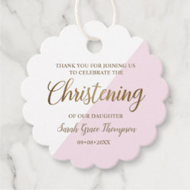 Etiquetas Para Lembrancinhas Obrigado de Criança Rosa Personalizada