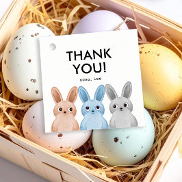 Etiquetas Para Lembrancinhas Obrigado de festa que você rotula com três coelhos