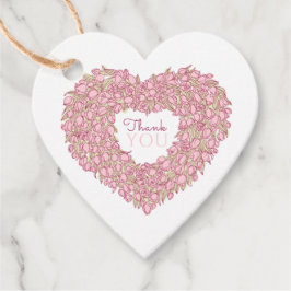 Etiquetas Para Lembrancinhas Obrigado de tulipa cor-de-rosa.