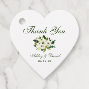Etiquetas Para Lembrancinhas Obrigado Dourado floral verde Wedding você coraç