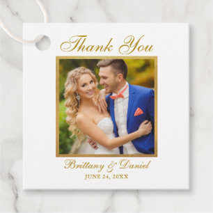 Etiquetas Para Lembrancinhas Obrigado elegante do casamento você foto Dourado