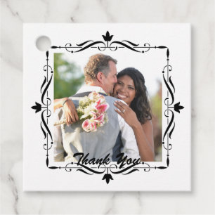 Etiquetas Para Lembrancinhas Obrigado elegante do casamento você foto feita so