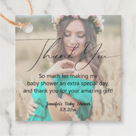 Etiquetas Para Lembrancinhas obrigado elegante e mínimo, sua foto de chá de fra