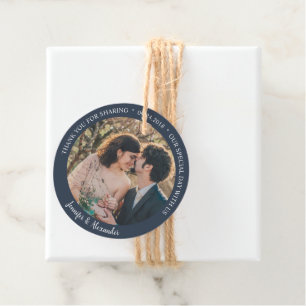 Etiquetas Para Lembrancinhas Obrigado elegante russo, seu casamento do campo de