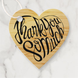 Etiquetas Para Lembrancinhas Obrigado em forma de coração em 4 línguas