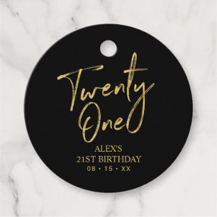 Etiquetas Para Lembrancinhas Obrigado Favor de Festa de Aniversário de 21 anos
