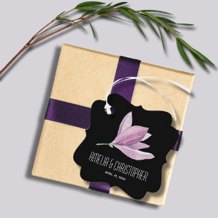 Etiquetas Para Lembrancinhas Obrigado Flor Roxo