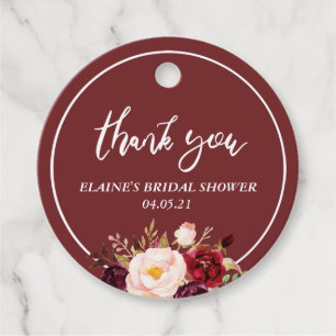 Etiquetas Para Lembrancinhas obrigado floral brilhante para você