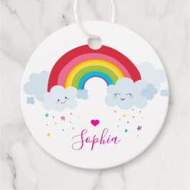 Etiquetas Para Lembrancinhas OBRIGADO, letras arco-íris bonito cores brilhantes