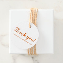 Etiquetas Para Lembrancinhas Obrigado, orange, roteiro personalizado Ação de Gr