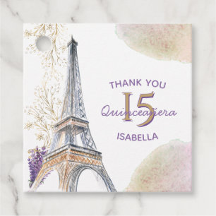 Etiquetas Para Lembrancinhas Obrigado Paris Eiffel Tower 15 Quinceanera