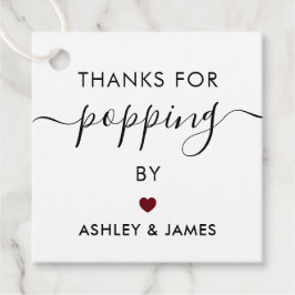 Etiquetas Para Lembrancinhas Obrigado pelas Tags de Visita, Tag de Casamento, B