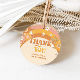 Etiquetas Para Lembrancinhas Obrigado pelo aniversário retrô descolado baby