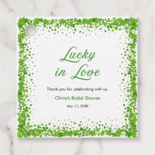 Etiquetas Para Lembrancinhas Obrigado pelo Chá de Noiva do St Patrick's Lucky i