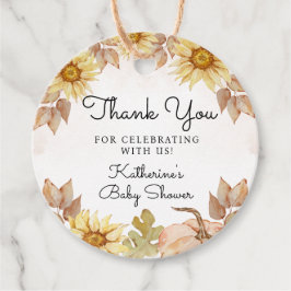 Etiquetas Para Lembrancinhas Obrigado Pequeno Chá de fraldas De Outono