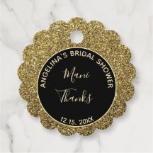 Obrigado por Chuveiro Nupcial Dourado