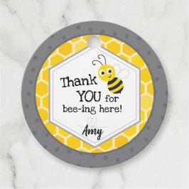 Etiquetas Para Lembrancinhas Obrigado por estar aqui - Bumble Bee