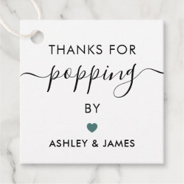 Etiquetas Para Lembrancinhas Obrigado por Parar Tags, Tag de Casamento, Cinza T