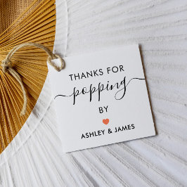 Etiquetas Para Lembrancinhas Obrigado por passar Tags, Tag de casamento, Coral