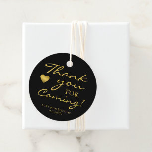Etiquetas Para Lembrancinhas Obrigado Por Ter Vindo O Elegante Dourado Aniversá