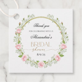 Etiquetas Para Lembrancinhas Obrigado Rosas Rosas e Respirar do Bebé