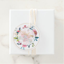 Etiquetas Para Lembrancinhas Obrigado, Rosas Vermelhas Ombre