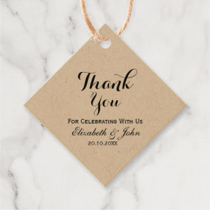 Etiquetas Para Lembrancinhas Obrigado rústico do casamento você