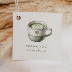 Etiquetas Para Lembrancinhas Obrigado tão Matcha Chá verde baby shower