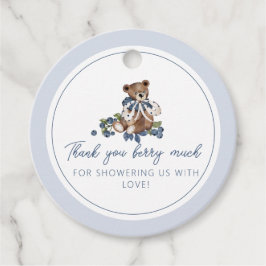 Etiquetas Para Lembrancinhas Obrigados Berry Muita Chá de Bear Bear Bear Bluebe